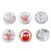 Wholesale Acrylic Resin Geometric Round Relief Rabbit Owl Patch Printing Pendant Jewelry Accessories