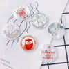 Wholesale Acrylic Resin Geometric Round Relief Rabbit Owl Patch Printing Pendant Jewelry Accessories