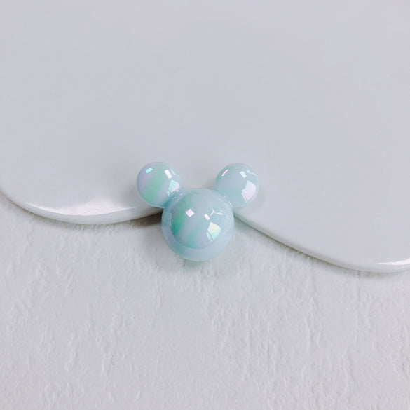 Wholesale Acrylic Resin Jewelry Accessories Simple Color Plated Loose Beads With Cartoon Characters