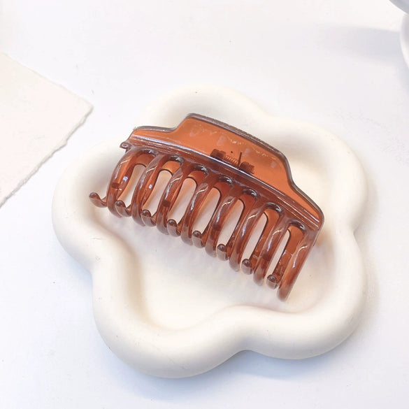 Wholesale Acrylic Simple Geometric Baking Paint Hair Clips For Women