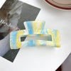 Wholesale Acrylic Simple Geometric Handmade Women's Hollow Back Head Large Shark Clip Hairpin Hair Accessories