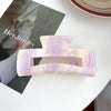 Wholesale Acrylic Simple Geometric Handmade Women's Hollow Back Head Large Shark Clip Hairpin Hair Accessories