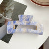 Wholesale Acrylic Simple Geometric Handmade Women's Hollow Back Head Large Shark Clip Hairpin Hair Accessories