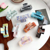 Wholesale Acrylic Simple Geometric Handmade Women's Hollow Back Head Large Shark Clip Hairpin Hair Accessories