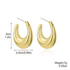 Wholesale Acrylic Simple Geometric Heart Ushape Drop Shape Electroplated Women's Earrings