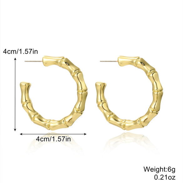 Wholesale Acrylic Simple Geometric Heart Ushape Drop Shape Electroplated Women's Earrings