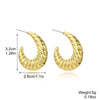 Wholesale Acrylic Simple Geometric Heart Ushape Drop Shape Electroplated Women's Earrings