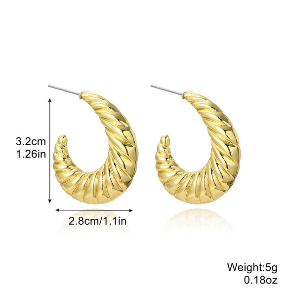 Wholesale Acrylic Simple Geometric Heart Ushape Drop Shape Electroplated Women's Earrings