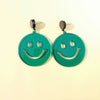 Wholesale Acrylic Smiley Face Earrings Creative Cute And Multi Colored Ear Jewelry In Cartoon Style