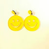 Wholesale Acrylic Smiley Face Earrings Creative Cute And Multi Colored Ear Jewelry In Cartoon Style