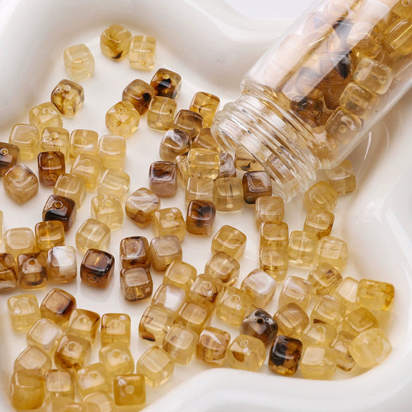 Wholesale Acrylic Square Loose Beads For Handmade Diy Bracelet Accessories