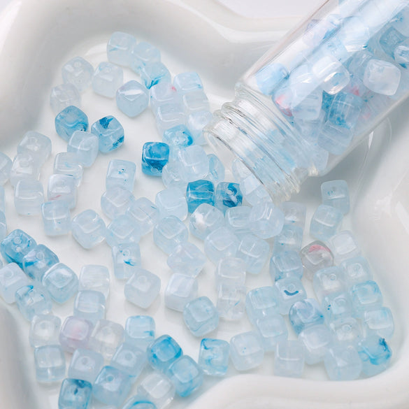 Wholesale Acrylic Square Loose Beads For Handmade Diy Bracelet Accessories