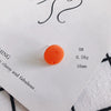 Wholesale Acrylic Stud Earrings Round Shape Solid Color Simple And Sweet Style Environmental Protection Treatment