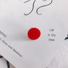 Wholesale Acrylic Stud Earrings Round Shape Solid Color Simple And Sweet Style Environmental Protection Treatment