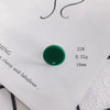 Wholesale Acrylic Stud Earrings Round Shape Solid Color Simple And Sweet Style Environmental Protection Treatment