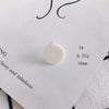 Wholesale Acrylic Stud Earrings Round Shape Solid Color Simple And Sweet Style Environmental Protection Treatment
