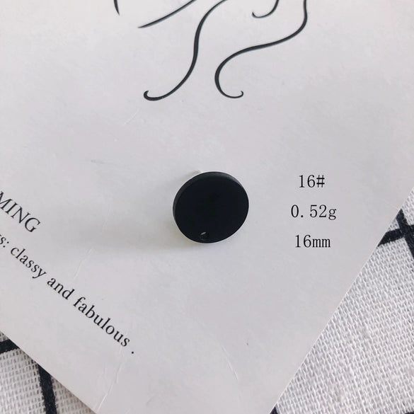 Wholesale Acrylic Stud Earrings Round Shape Solid Color Simple And Sweet Style Environmental Protection Treatment