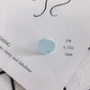 Wholesale Acrylic Stud Earrings Round Shape Solid Color Simple And Sweet Style Environmental Protection Treatment