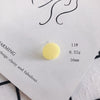 Wholesale Acrylic Stud Earrings Round Shape Solid Color Simple And Sweet Style Environmental Protection Treatment