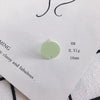Wholesale Acrylic Stud Earrings Round Shape Solid Color Simple And Sweet Style Environmental Protection Treatment