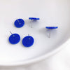 Wholesale Acrylic Stud Earrings Round Shape Solid Color Simple And Sweet Style Environmental Protection Treatment