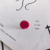 Wholesale Acrylic Stud Earrings Round Shape Solid Color Simple And Sweet Style Environmental Protection Treatment