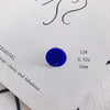 Wholesale Acrylic Stud Earrings Round Shape Solid Color Simple And Sweet Style Environmental Protection Treatment
