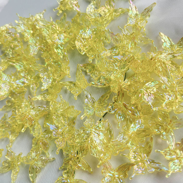 Wholesale Acrylic Three Dimensional Butterfly Hairpin Jewelry Accessories Color Plated Animal Style