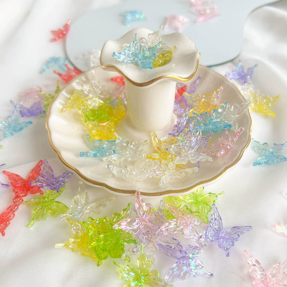Wholesale Acrylic Three Dimensional Butterfly Hairpin Jewelry Accessories Color Plated Animal Style