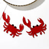 Wholesale Acrylic Women's Animal Crab Earrings Simple Style
