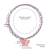 Wholesale Acrylic Women's Small Fresh Necklace With Heart Bow Insects Pattern And Electroplating Treatment