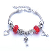 Wholesale Adjustable Beaded Bracelet With Butterfly Pendant For Girls Alloy Geometric Pattern Electroplated