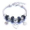 Wholesale Adjustable Beaded Bracelet With Butterfly Pendant For Girls Alloy Geometric Pattern Electroplated
