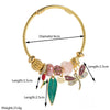 Wholesale Adjustable Couple Beaded Bracelet With Butterfly And Leaf Pendants Stainless Steel And Alloy Fashion Minimalist Set With Diamonds Women's