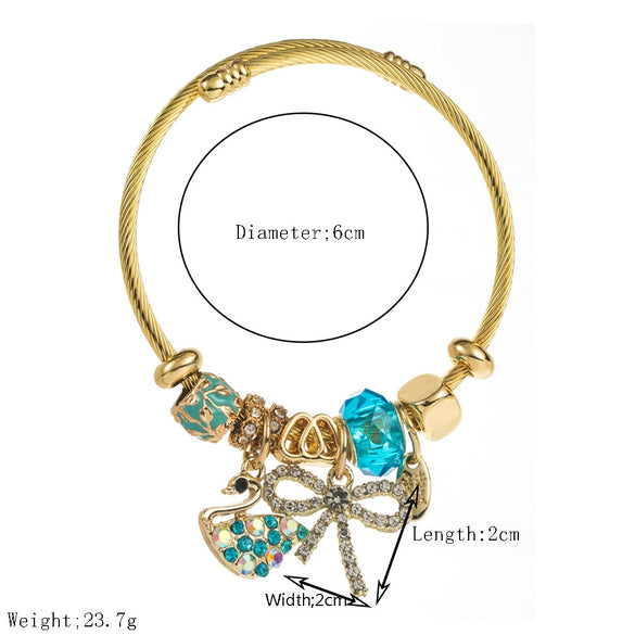 Wholesale Adjustable Couple Bracelet Alloy Bow Geometric Style Set With Diamonds