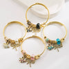 Wholesale Adjustable Couple Bracelet Alloy Bow Geometric Style Set With Diamonds