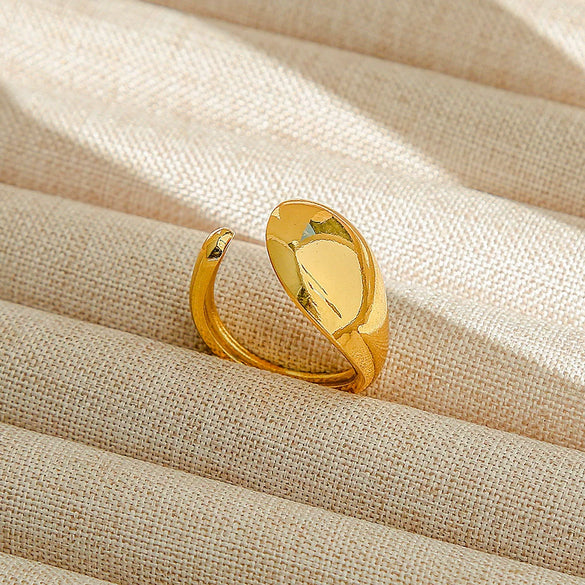 Wholesale Adjustable Opening Titanium Steel Ring Retro Hiphop Style With Geometric Design And Electroplating Treatment For Men And Women Couple
