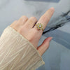 Wholesale Adjustable Sunflower Rotating Ring Copper Geometric Women's