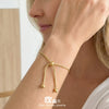 Wholesale Adjustable Women's Geometric Stainless Steel Electroplated Bracelet Simple And Luxurious Fashion Jewelry