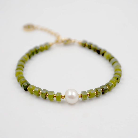 Wholesale Agate Geometric Handmade Women's Colored Stone Bracelet