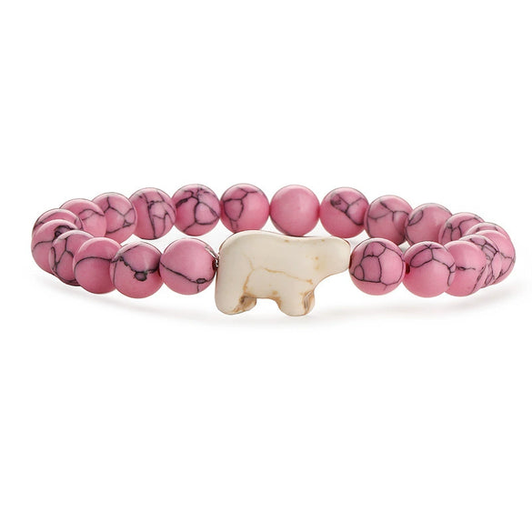 Wholesale Agate Handmade Animal Zodiac Beaded Stretch Bracelet