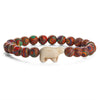 Wholesale Agate Handmade Animal Zodiac Beaded Stretch Bracelet