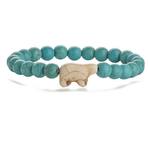 Wholesale Agate Handmade Animal Zodiac Beaded Stretch Bracelet