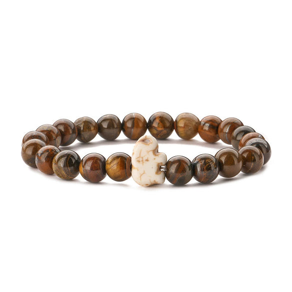 Wholesale Agate Handmade Animal Zodiac Beaded Stretch Bracelet