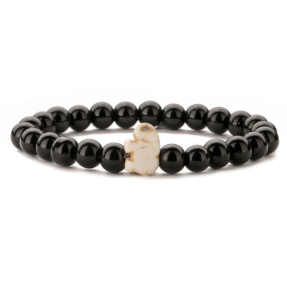 Wholesale Agate Handmade Animal Zodiac Beaded Stretch Bracelet