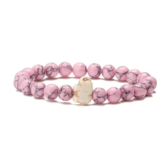 Wholesale Agate Handmade Animal Zodiac Beaded Stretch Bracelet