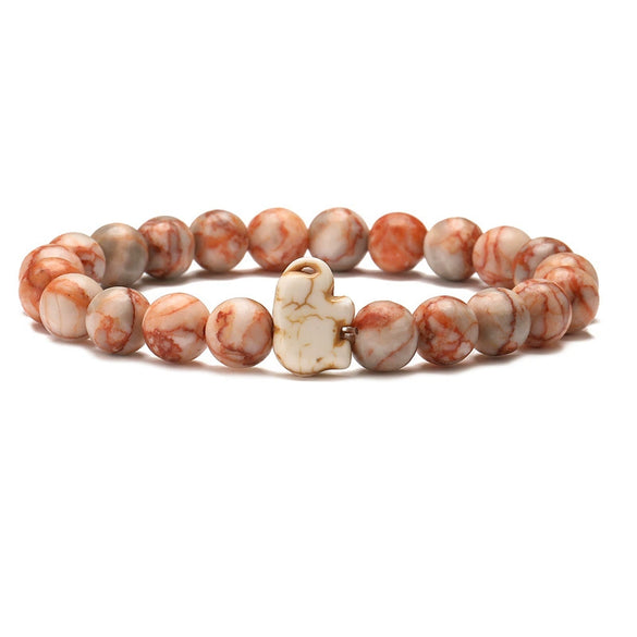 Wholesale Agate Handmade Animal Zodiac Beaded Stretch Bracelet