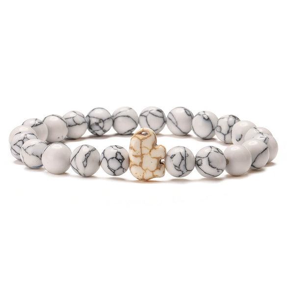 Wholesale Agate Handmade Animal Zodiac Beaded Stretch Bracelet