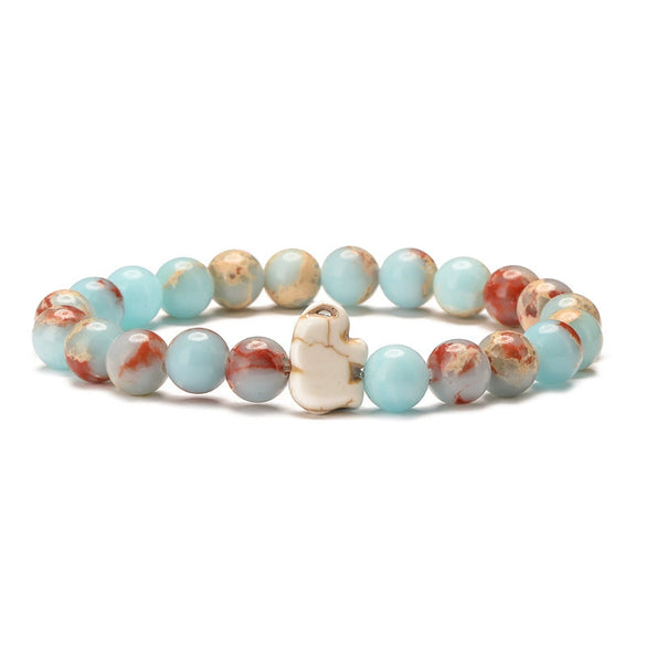 Wholesale Agate Handmade Animal Zodiac Beaded Stretch Bracelet