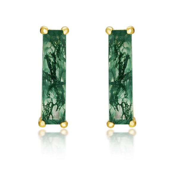 Wholesale Agate 925 Silver Geometric Style Earrings
